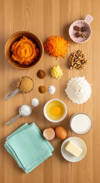 Pumpkin Morning Glory Muffins - cooking process