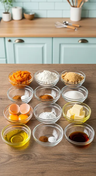 Easy Pumpkin Muffins - cooking process