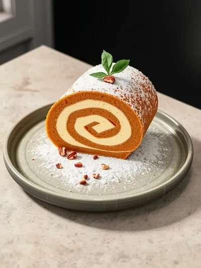 Pumpkin Roll Recipe – Easy Dessert - cooking process