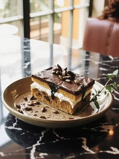 Pumpkin S'mores Bars - ready to serve