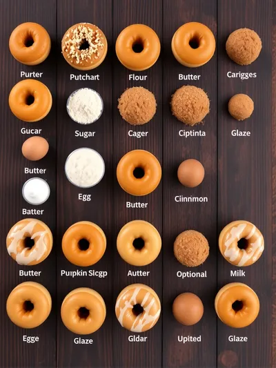 Pumpkin Spice Donuts Recipe - ingredients preparation