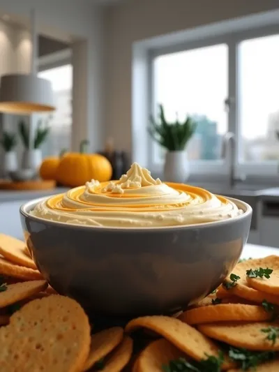 Pumpkin Whipped Feta Dip – Creamy Fall Appetizer