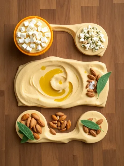 Pumpkin Whipped Feta Dip - ingredients preparation