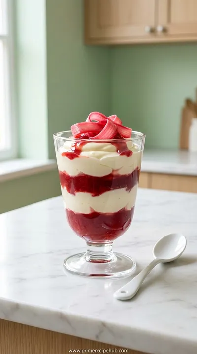 Rhubarb Cheesecake Creams