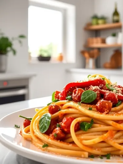 Roasted Red Pepper Garlic Pasta Sauce