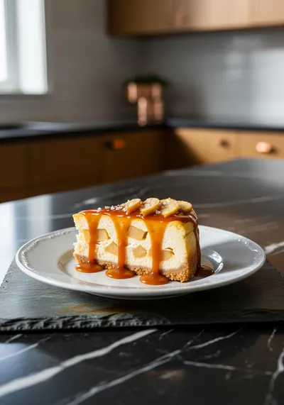 Salted Caramel Apple Pie Cheesecake