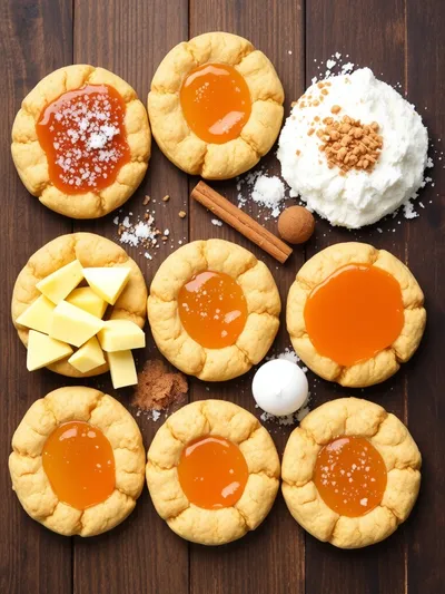 Salted Caramel Apple Pie Cookies - ingredients preparation