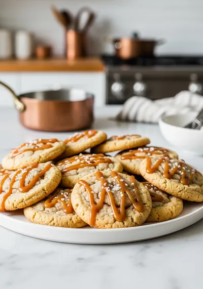 Salted Caramel Apple Pie Cookies