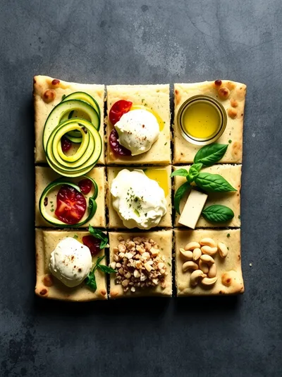 Scarpaccia Savory Zucchini Tart - ingredients preparation