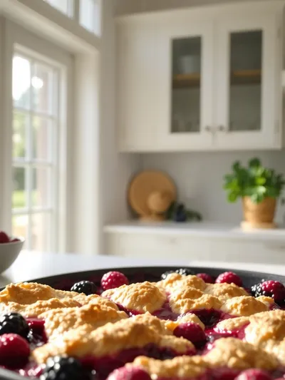 Skillet Berry Cobbler
