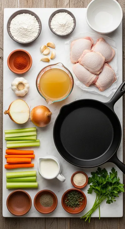Easy Smothered Chicken - cooking process