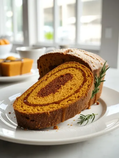 Snickerdoodle Pumpkin Bread - ready to serve