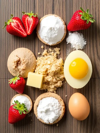 Strawberry Lemonade Cookies - ingredients preparation
