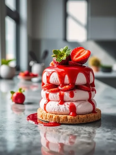 Easy Fresh Strawberry Mousse