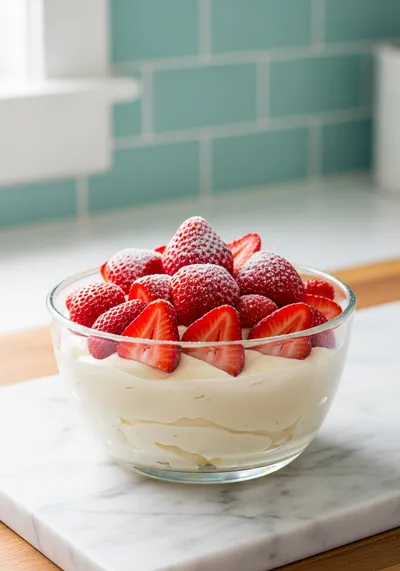 Easy Fresh Strawberry Mousse