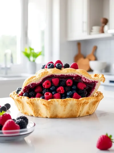 Easy Triple Berry Pie with Frozen Berries
