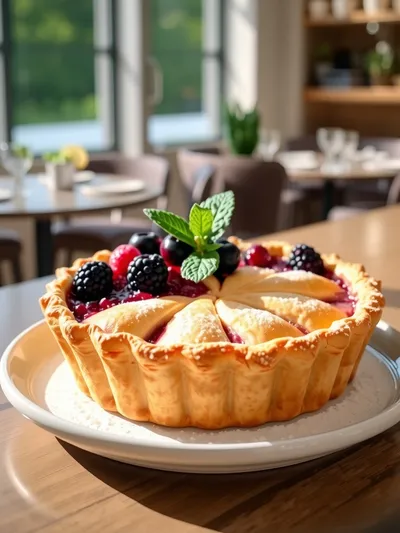 Easy Triple Berry Pie with Frozen Berries - ready to serve