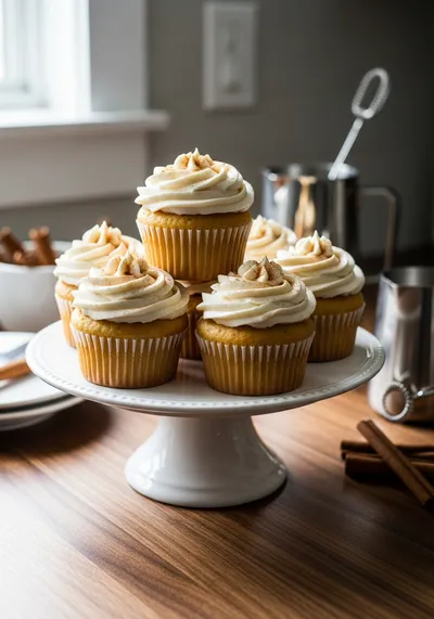 Vanilla Chai Pumpkin Latte Cupcakes