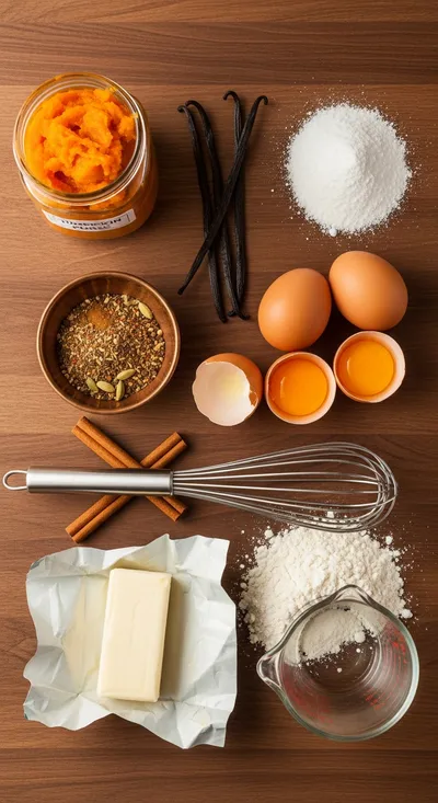 Vanilla Chai Pumpkin Latte Cupcakes - cooking process