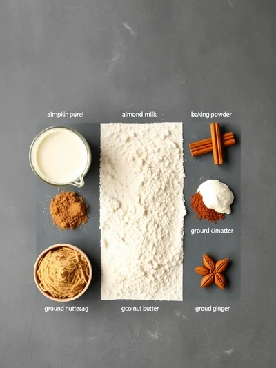 Vegan Pumpkin Spice Cake - ingredients preparation