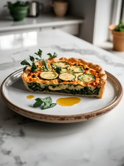 Zucchini and Spinach Pie – Low‑Carb Keto Comfort Bake - ready to serve