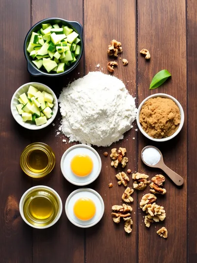Zucchini Bread Recipe – Moist, Delicious, Easy - ingredients preparation