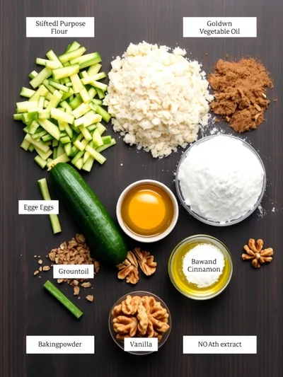 Easy Zucchini Bread Recipe - ingredients preparation