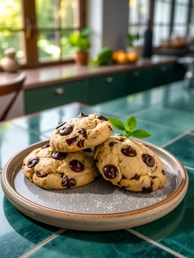 Zucchini Chocolate Chip Cookies - cooking process