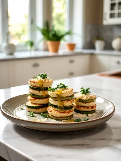 Zucchini Garlic Bites Recipe - cooking process